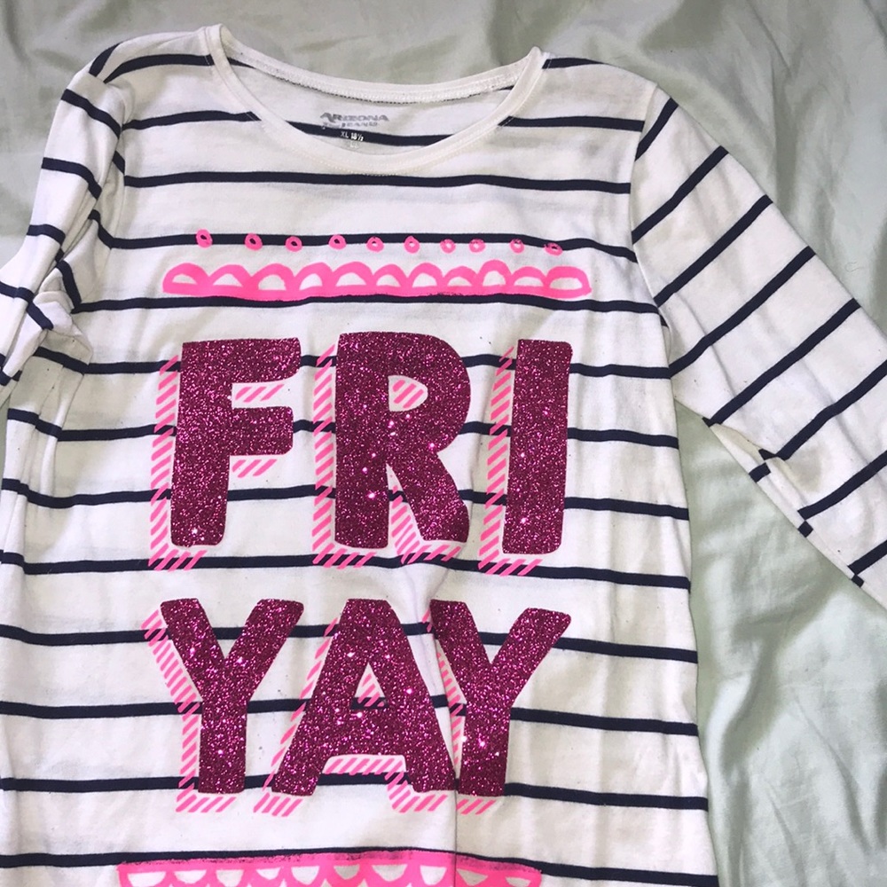 stripped fri-yay long sleeve shirt